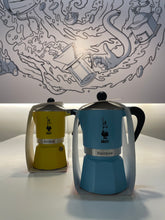 Cargar imagen en el visor de la galería, BIALETTI RAINBOW Cafetera Italiana Espresso, 3 Tazas, Aluminio, Azul/Verde
